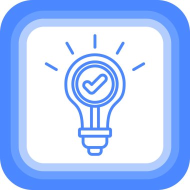 Ampul. Web simgesi basit illüstrasyon