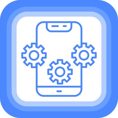 - Telefon. Web simgesi basit illüstrasyon