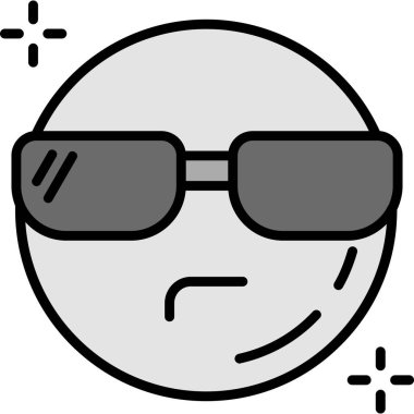 gözlük simgesi, vektör illüstrasyonu