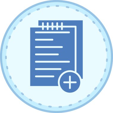 Belge. Web simgesi basit illüstrasyon