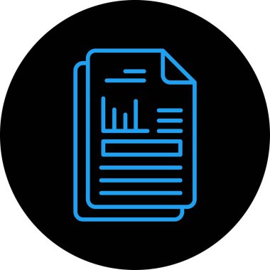 belge simgesi vektör illüstrasyonu