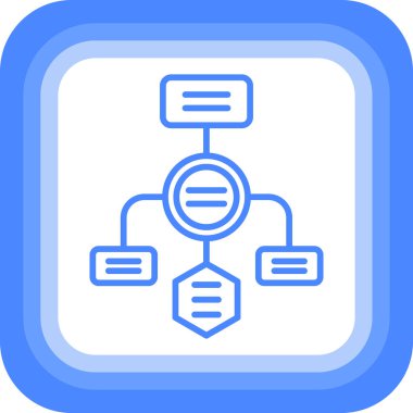 veritabanı. Web simgesi basit illüstrasyon