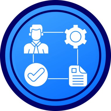 iş simgesi vektör illüstrasyonu