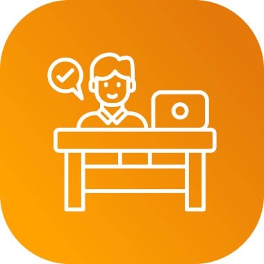 İnsan simgesinin vektör illüstrasyonu