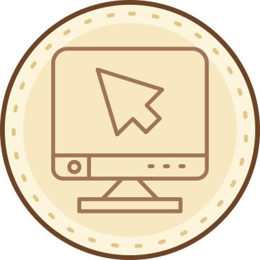 izleyici ikon vektör illüstrasyonu