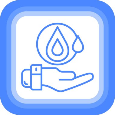 Su damlası. Basit resimleme