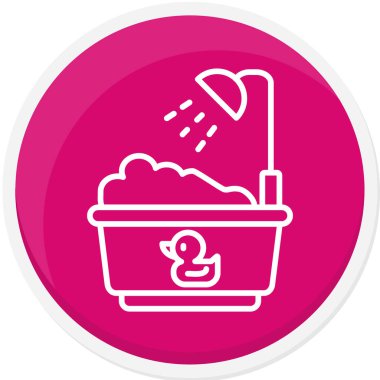 Bir çamaşır makinesinin vektör çizimi