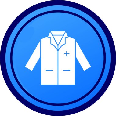 Ceket web simgesi basit illüstrasyon