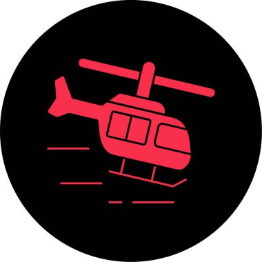 İkonun helikopteri. Basit resimleme