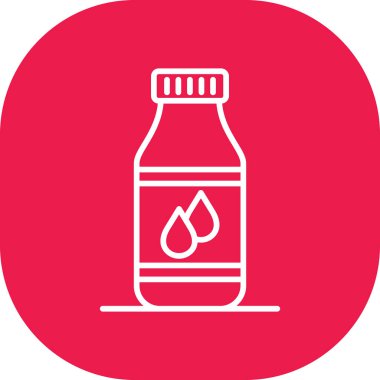 Yağ şişesi simgesinin vektör illüstrasyonu