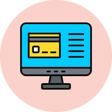 Dizüstü bilgisayar simgesi vektör çizimi