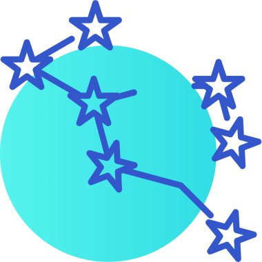 Ay ikonu vektör illüstrasyonu