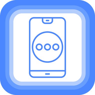 Vektör akıllı telefon simgesi illüstrasyonu