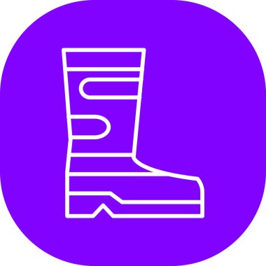 Çizme simgesinin vektör çizimi