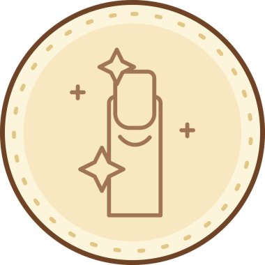 Bir yıldız simgesinin vektör illüstrasyonu