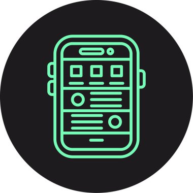 Modern simgenin vektör illüstrasyonu