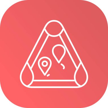 konum simgesi soyut arkaplanda izole edildi