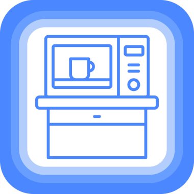 Kahve makinesi. Web simgesi