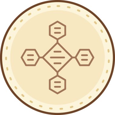 Modern bir simgenin vektör illüstrasyonu