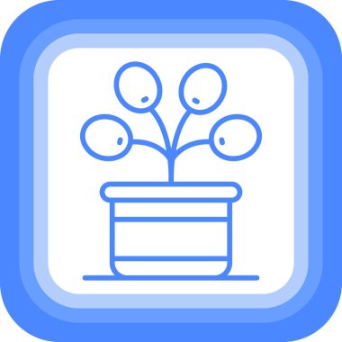 Bir saksının vektör illüstrasyonu