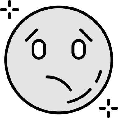 üzgün yüz ifadeleri simgesi, özet biçimi