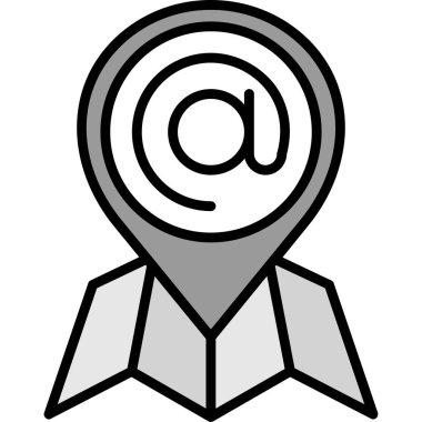 e- posta konum simgesi simgesi