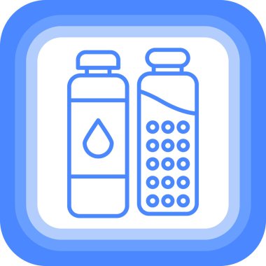 şişe süt ikonu düz stil