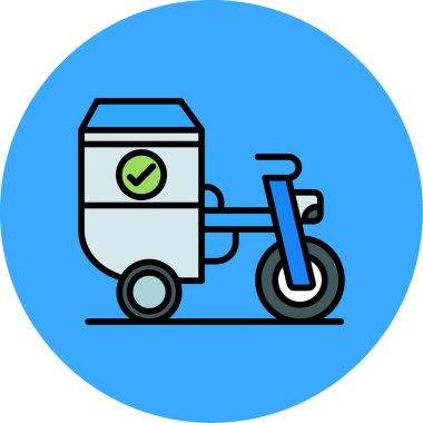 Motosiklet ikonu. vektör illüstrasyonu