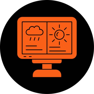 Bulut simgesi vektör illüstrasyonu