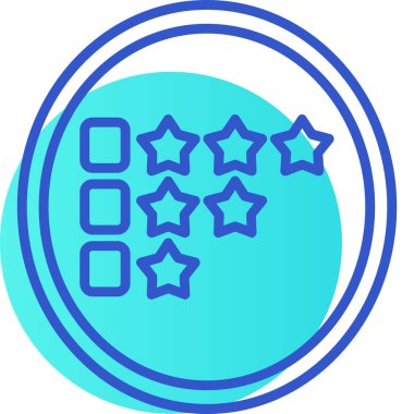 derecelendirme simgesi vektör illüstrasyonu