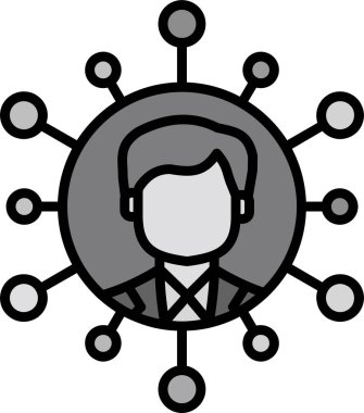 şebeke. Web simgesi basit illüstrasyon