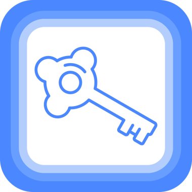 Anahtar. Web simgesi basit illüstrasyon