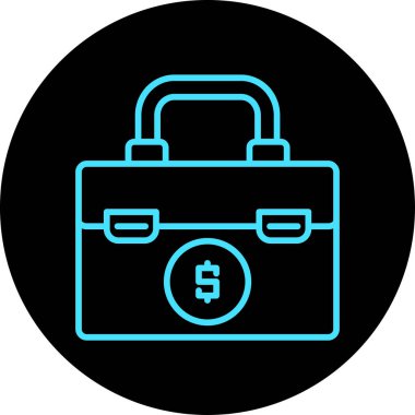 Çanta ikonu. Web için çanta durumu vektör simgelerinin özet çizimi