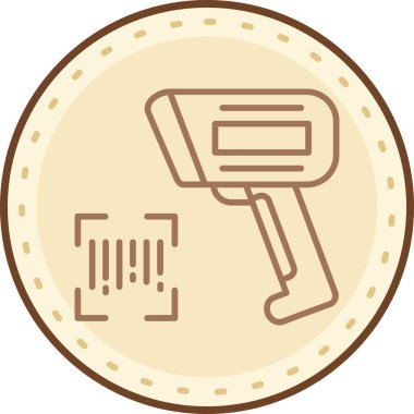 Bir kürek simgesinin vektör çizimi