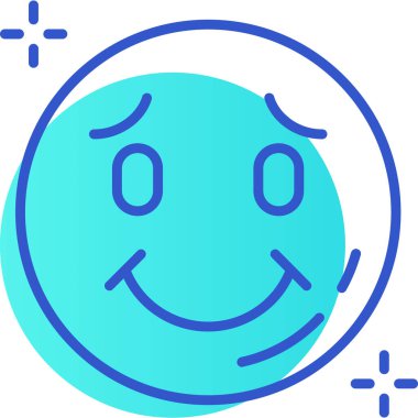 yüz simgesi, vektör illüstrasyonu