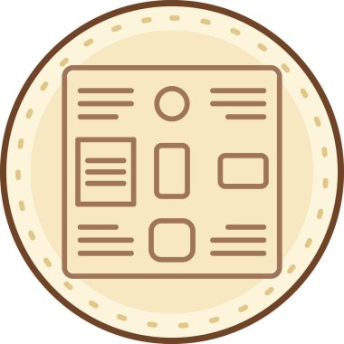 Bir kitap simgesinin vektör illüstrasyonu