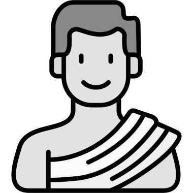 avatar erkek kişisi simgesi ana hatlar biçiminde