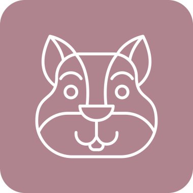 Bir kedi simgesinin vektör illüstrasyonu