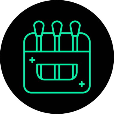 Vektör okul çantası simgesini