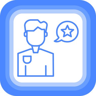 Avatar Adam. Basit illüstrasyon