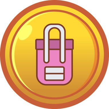 Kilit. Web simgesi basit illüstrasyon