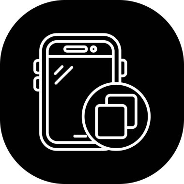 cep telefonu ikonu vektör illüstrasyonu