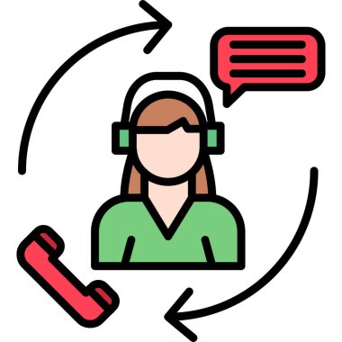 çağrı merkezi müşteri simgesi