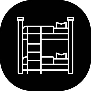 Mobilya simgesinin vektör illüstrasyonu