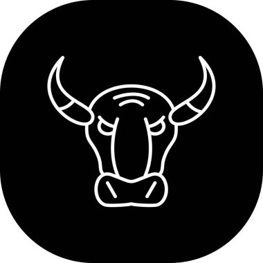 Moda tarzında izole edilmiş inek simgesi