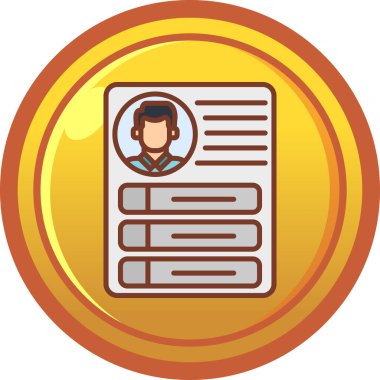 Rozet para simgesi - taslak biçimi