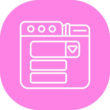 Modern simgenin vektör illüstrasyonu