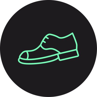 Ayakkabı. Web simgesi basit illüstrasyon