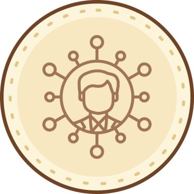 Elinde bozuk para olan takım elbiseli bir adamın vektör çizimi