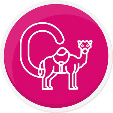 Kedi simgesinin vektör illüstrasyonu